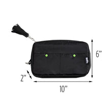 Load image into Gallery viewer, Compact 6-Pocket Tech and Phone Accessories Organizer, Black
