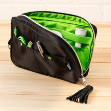 Load image into Gallery viewer, Tech and Phone Accessories Organizer Set - Pouch & Clutch, Black