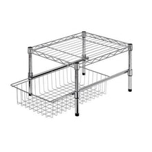 Load image into Gallery viewer, 15'' Cabinet Organizer With Basket and Adjustable Shelf