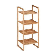 Load image into Gallery viewer, 4-Tier Vertical Bamboo Shelf, Bamboo