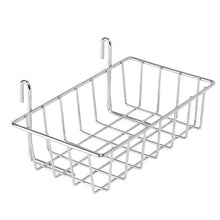 Load image into Gallery viewer, 8-Piece Wire Wall Grid with Storage Accessories, Chrome