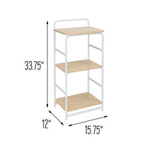 Load image into Gallery viewer, Wood and Metal A-Frame Ladder Shelf, 3 Tiers