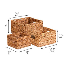 Load image into Gallery viewer, 3-Pack Nested Natural Baskets
