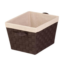 Load image into Gallery viewer, Double Woven Task-It Basket with Liner, Espresso