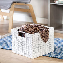 Load image into Gallery viewer, Parchment Cord Crate, White