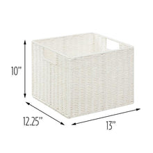 Load image into Gallery viewer, Parchment Cord Crate, White