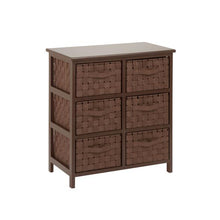 Load image into Gallery viewer, 6-Drawer Storage Chest, Brown