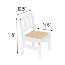 Load image into Gallery viewer, Kids Table & Chairs Set, White