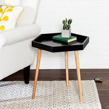Load image into Gallery viewer, Black Hexagon End Table