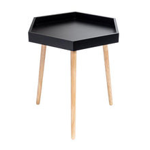 Load image into Gallery viewer, Black Hexagon End Table