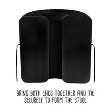 Load image into Gallery viewer, Black Foldable Paper Stool
