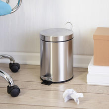 Load image into Gallery viewer, 5L Round Stainless Steel Trash Can