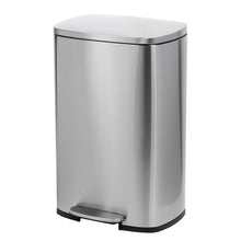Load image into Gallery viewer, 50L Rectangular Stainless Steel Step Trash Can