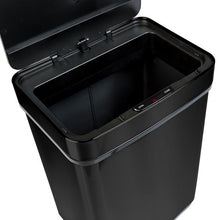Load image into Gallery viewer, 50L Black Stainless Steel Trash Can with Motion Sensor and Soft Close