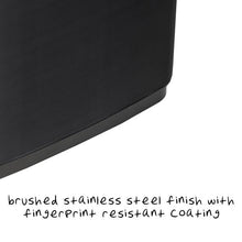 Load image into Gallery viewer, 50L Black Stainless Steel Trash Can with Motion Sensor and Soft Close