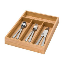 Load image into Gallery viewer, Bamboo Cutlery Tray