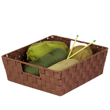 Load image into Gallery viewer, Double Woven Shelf Tote, Espresso