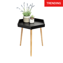 Load image into Gallery viewer, Black Hexagon End Table