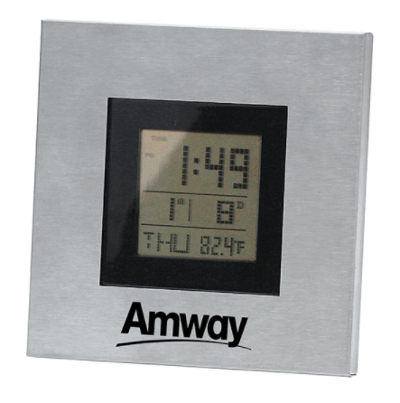 Brushed Metal Alarm Clock