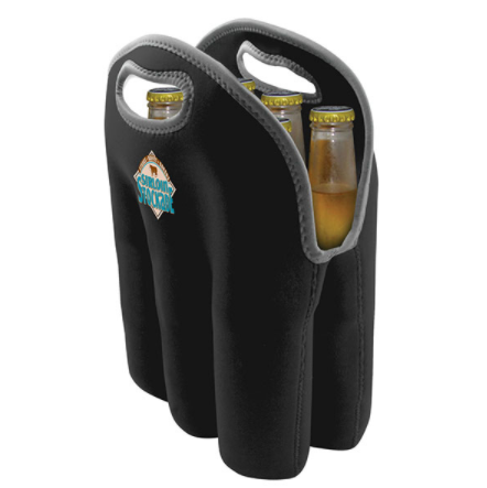 Six Beer Bottle Neoprene Tote