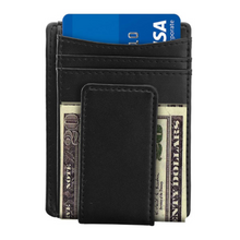 Load image into Gallery viewer, Leather Money Clip Rfid Wallet
