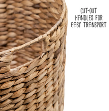Load image into Gallery viewer, Set of Two Bear Shaped Storage Baskets, Natural
