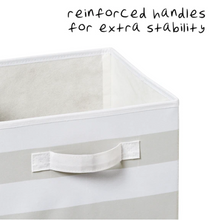 Load image into Gallery viewer, Explore + Store Kids Toy Storage Bin, Grey Stripe
