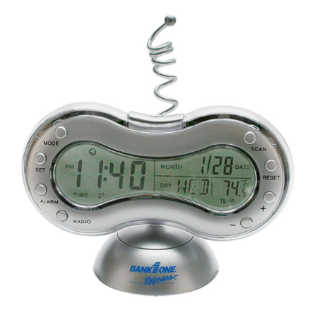 Fm Scanner Radio And Alarm Clock With Weather Station