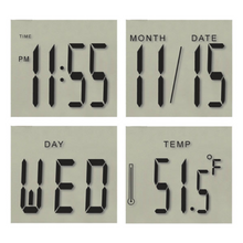 Load image into Gallery viewer, Brushed Metal Alarm Clock With Countdown Timer
