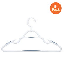 Load image into Gallery viewer, 5-Pack Soft Touch Swivel Hangers, White
