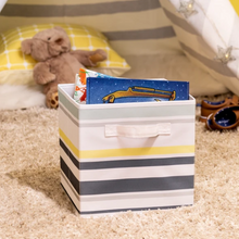 Load image into Gallery viewer, Explore + Store Kids Toy Storage Bin, Multi-Stripe
