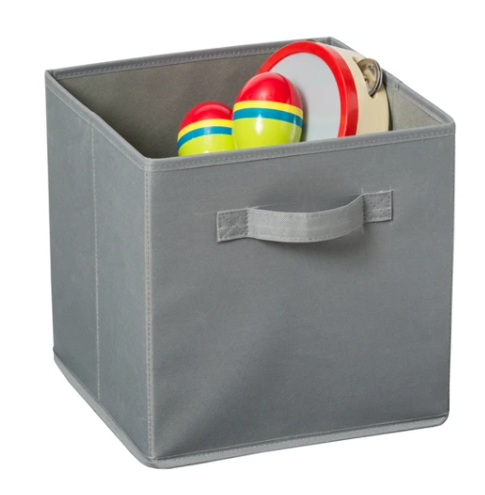 Explore + Store Kids Toy Storage Bin, Grey