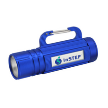 Load image into Gallery viewer, Metal Cob Flashlight With Carabineer
