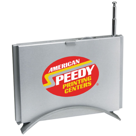 Brushed Metal Desktop Fm Scanner Radio