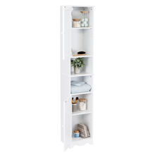 Load image into Gallery viewer, Bathroom Storage Cabinet Tower With Shelves, White
