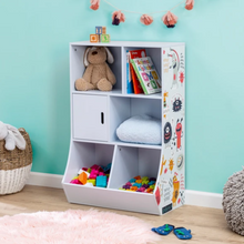 Load image into Gallery viewer, 6-Cube Kids Storage Cubby, Light Blue
