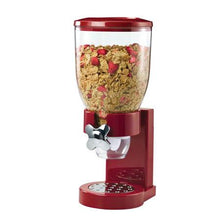 Load image into Gallery viewer, 17.5-oz Cereal Dispenser with Portion Control, Red
