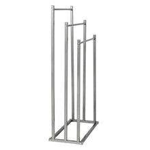 Load image into Gallery viewer, 3-Tier Steel Bathroom Towel Rack, Grey
