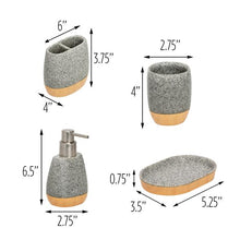 Load image into Gallery viewer, 4-Piece Bathroom Accessories Set
