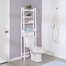 Load image into Gallery viewer, Over-The-Toilet Bathroom Shelving Space Saver, White
