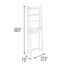 Load image into Gallery viewer, Over-The-Toilet Bathroom Shelving Space Saver, White
