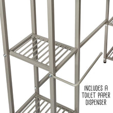 Load image into Gallery viewer, Over-the-Toilet Steel Storage Shelf, 5 Tiers

