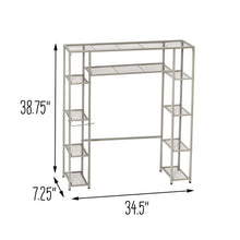 Load image into Gallery viewer, Over-the-Toilet Steel Storage Shelf, 5 Tiers
