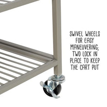 Load image into Gallery viewer, Rolling Bathroom Steel Storage Cart, 5 Tiers
