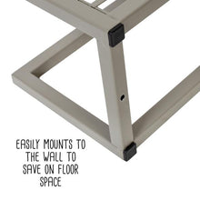 Load image into Gallery viewer, Steel Bathroom Slatted Shelf with Towel Bar
