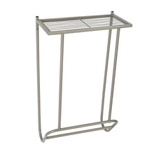 Load image into Gallery viewer, Steel Wall-Mounted Bathroom Towel Holder with Shelf
