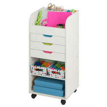 Load image into Gallery viewer, 3-Drawer Craft Storage Cart, White
