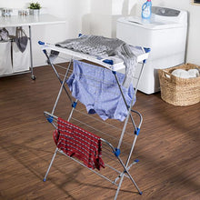 Load image into Gallery viewer, Foldable Drying Rack with Mesh Top, 2 Tiers
