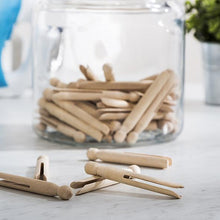 Load image into Gallery viewer, 100-Pack Classic Round Wooden Clothespins
