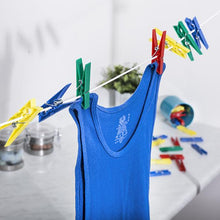 Load image into Gallery viewer, 100-Pack Multi-Color Plastic Clothespins
